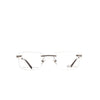 Insist luxury Eyewear Rectangle ShapedMetal Men and Women Rimless Frame