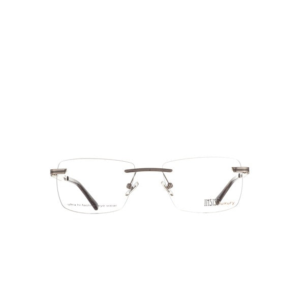Insist luxury Eyewear Rectangle ShapedMetal Men and Women Rimless Frame