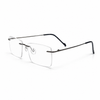 RECTANGLE RIMLESS EYEGLASS FRAME FOR MEN AND WOMEN
