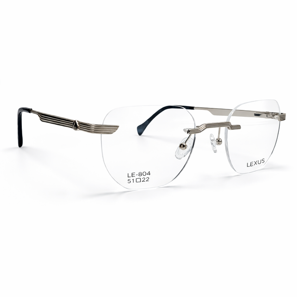 LEXUS METALLIC EYEWAER Rimless FRAME LE804 Black