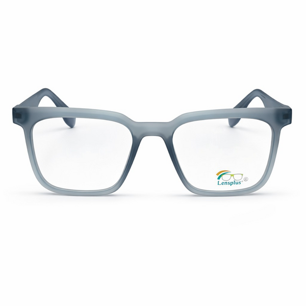 LENSPLUS Multicolor frame for Men and Women 1190 Dusty Blue Gray Large