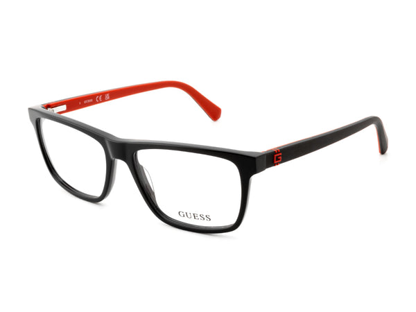 GUESS Men Rectangular Acetate FullRim Frame GU50281 001 54 FR