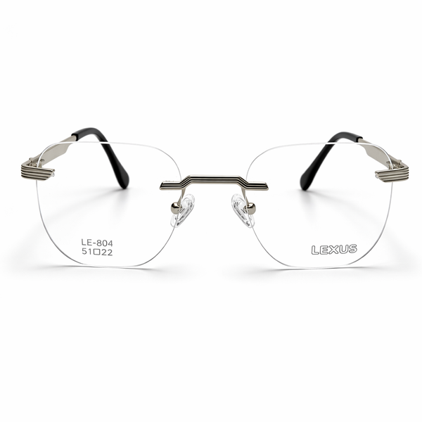 LEXUS METALLIC EYEWAER Rimless FRAME LE804 Black