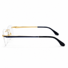 Insist luxury Eyewear Rectangle Shaped Metal Men and Women Rimless Frame IL90315