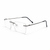 RECTANGLE RIMLESS EYEGLASS FRAME FOR MEN AND WOMEN
