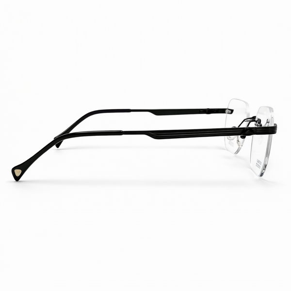 LEXUS METALLIC EYEWAER Rimless FRAME LE804 Black