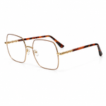 Stylish Square Golden Women Eyeglass