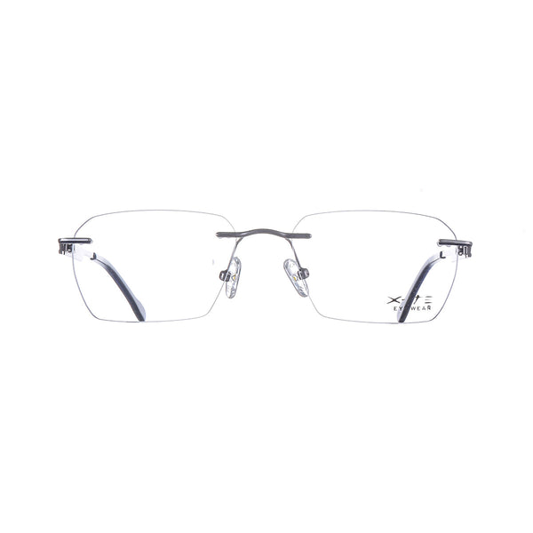 10003 Xite Eyewear's Rectangular Rimless Shaped Metal Men's Frame