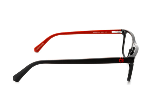 GUESS Men Rectangular Acetate FullRim Frame GU50281 001 54 FR