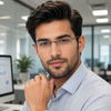 RECTANGLE RIMLESS EYEGLASS FRAME FOR MEN AND WOMEN