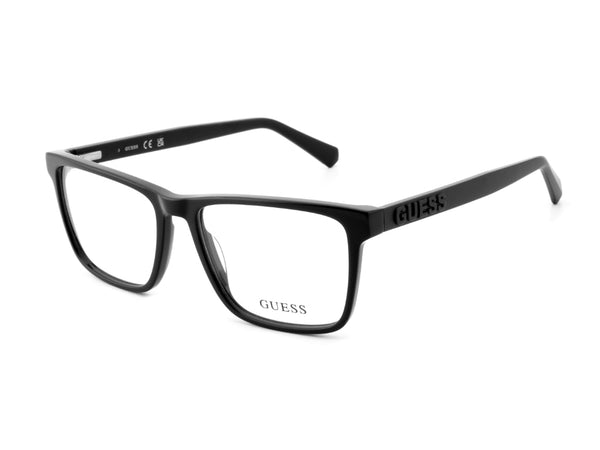 GUESS Men Rectangular Acetate FullRim Frame GU50284 001 53 FR