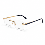 Insist luxury Eyewear Rectangle Shaped Metal Men and Women Rimless Frame IL90315