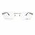 Insist luxury Eyewear Rectangle Shaped Acetate Men and Women Rimless Frame