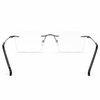 RECTANGLE RIMLESS EYEGLASS FRAME FOR MEN AND WOMEN